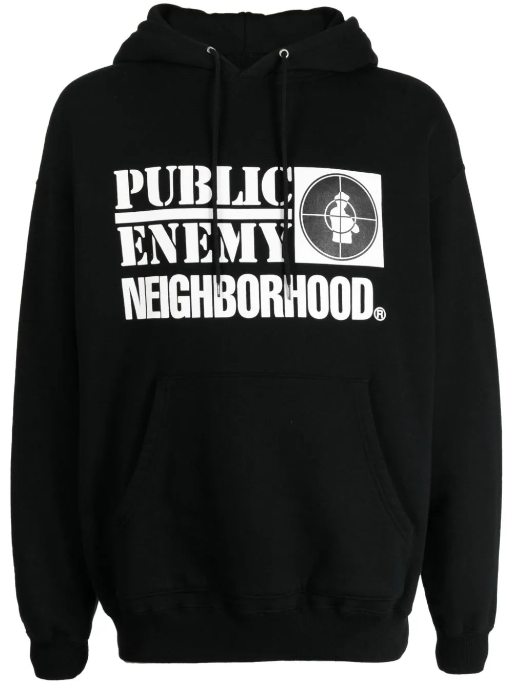 Online Only X Public Enemy Logo-Print Cotton Hoodie