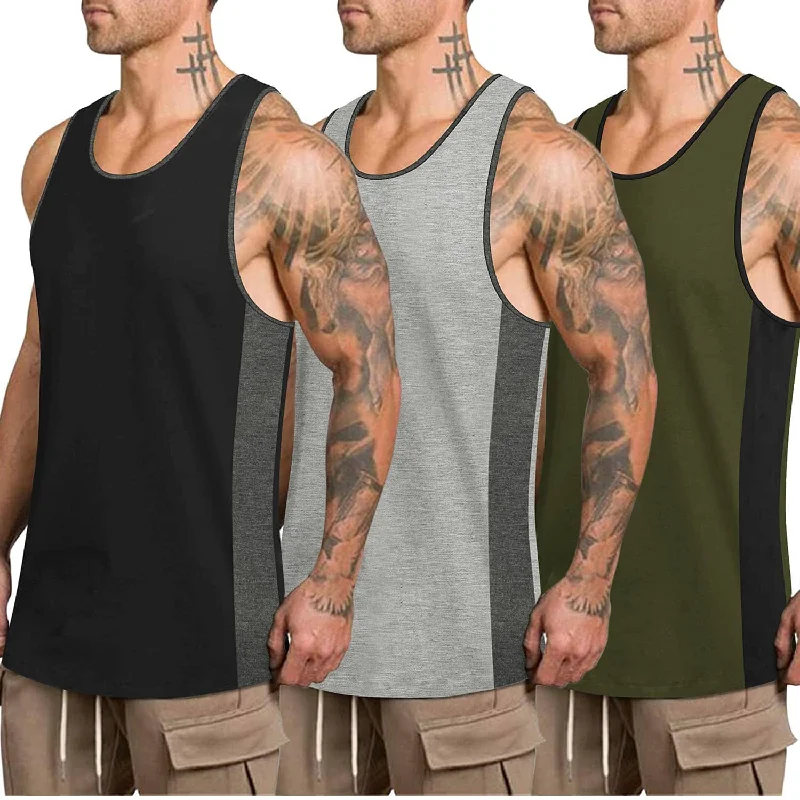 Black/Army Green/Light Gray
