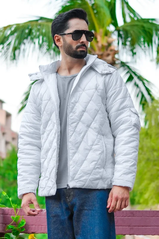 Can't Miss Removable Hood Nylon jacket - White
