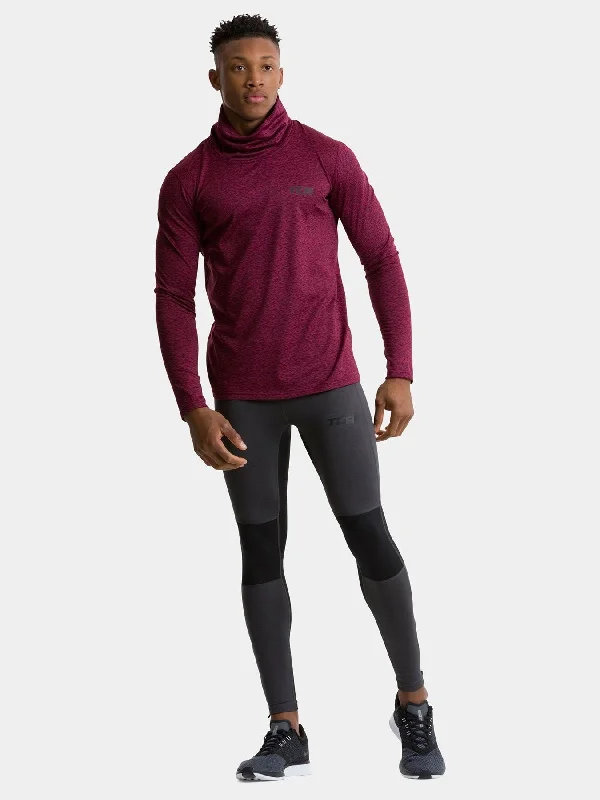 Price Slash Warm-Up Thermal Long Sleeve Funnel Neck Top For Men With Brushed Inner Fabric, Thumbholes & Reflective Strips Price Slash Warm-Up Thermal Long Sleeve Funnel Neck Top For Men With Brushed Inner Fabric, Thumbholes & Reflective Strips