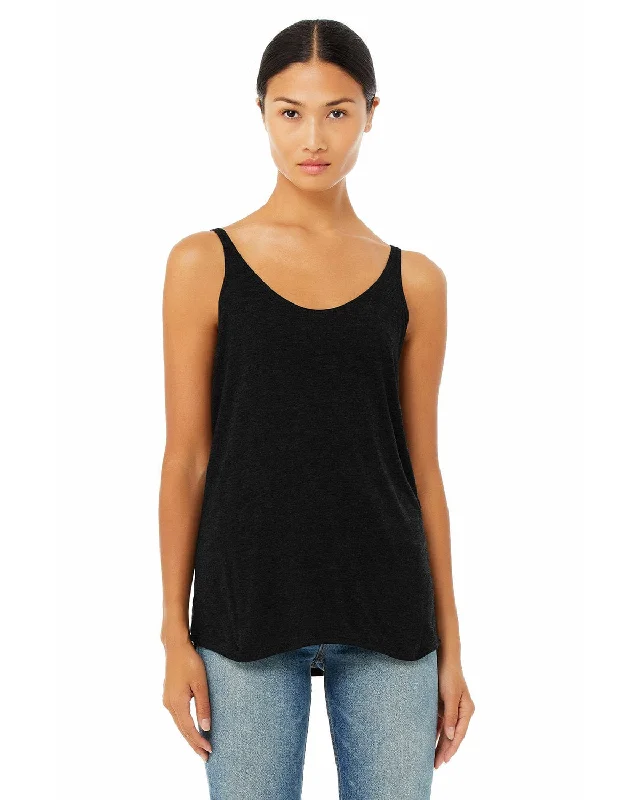 Major Savings Bella+Canvas Ladies Slouchy Tank | Black Heather