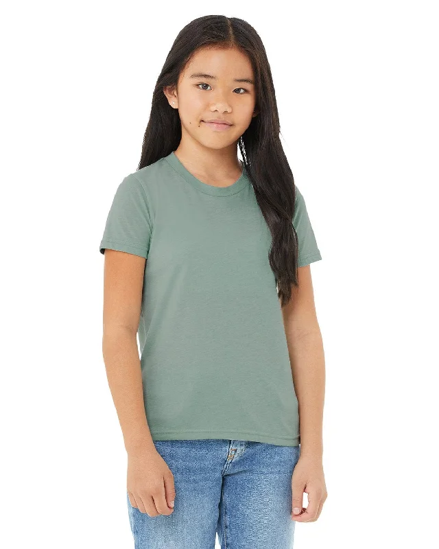 Instant Savings Bella+Canvas Youth CVC Jersey T-Shirt | Hthr Dusty Blue