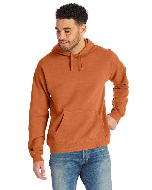 Savings Galore ComfortWash by Hanes Pullover Hooded Sweatshirt | Texas Orange