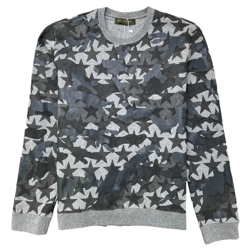 Savings Galore Men's Camouflage Stars Sweatshirt Grey Size S