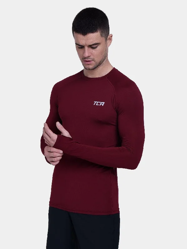 Special Buy Stamina Long Sleeve Crew Neck Running Top For Men With Thumbholes & Back Zip Pocket Special Buy Stamina Long Sleeve Crew Neck Running Top For Men With Thumbholes & Back Zip Pocket