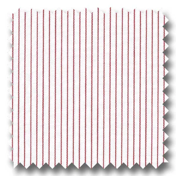 Unmissable Offer Red Stripe 2Ply Broadcloth - Custom Dress Shirt