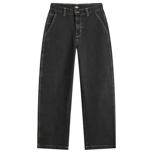 Time-Sensitive Dickies Madison Denim Pants Loose Fit Black Wash