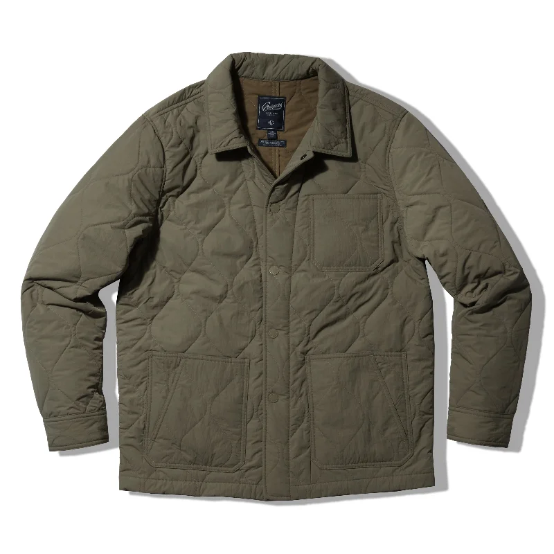 Savings Soar This Weekend Putnam Quilted Chore Jacket - Olive