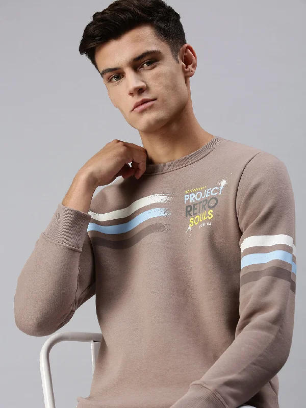 Great Deal Men Graphic Print Multi Sweatshirt