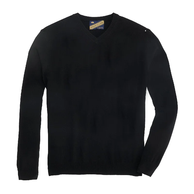 Epic Value James Cashmere V Neck- Black