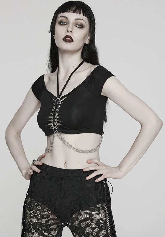 Weekend Deals to Make You Smile Vesper Chained | CROPPED TOP*