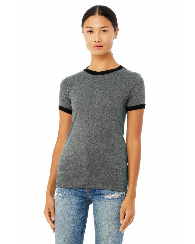 Weekend Offers That Thrill Bella+Canvas Ladies Heather Ringer Tee | Deep Hthr/ Black Weekend Offers That Thrill Bella+Canvas Ladies Heather Ringer Tee | Deep Hthr/ Black