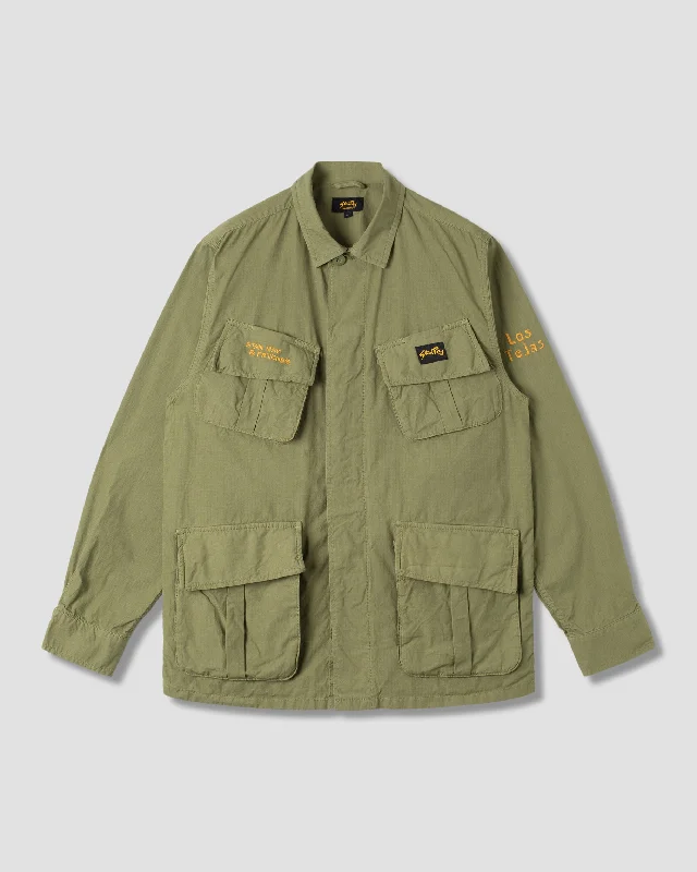 Weekend Bargains to Snag Tropical Jacket (Olive Ripstop Tejas Print)