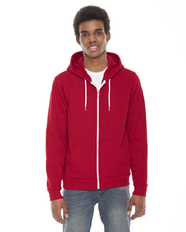 Great Bargain American Apparel Unisex Flex Fleece Zip Hoodie | Red