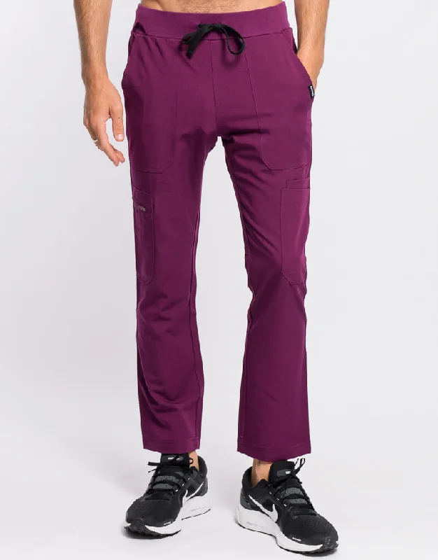 Super Savings Essential Multi-Pocket Scrub Pants - Purple