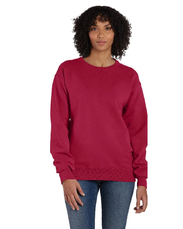Quick Sale ComfortWash by Hanes Unisex Crew Sweatshirt | Crimson Fall