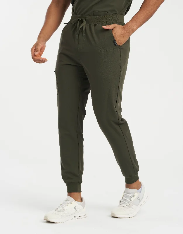 Best Choice Essential Jogger Scrub Pants - Khaki Green