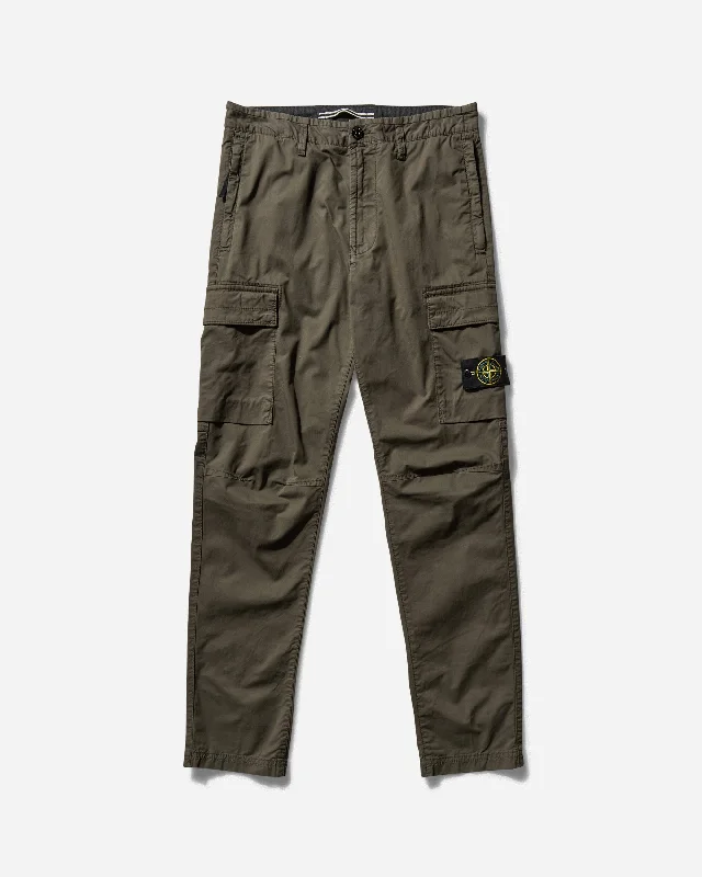 Mega Discount Men's Regular Tapered Cargo Trousers Military Green