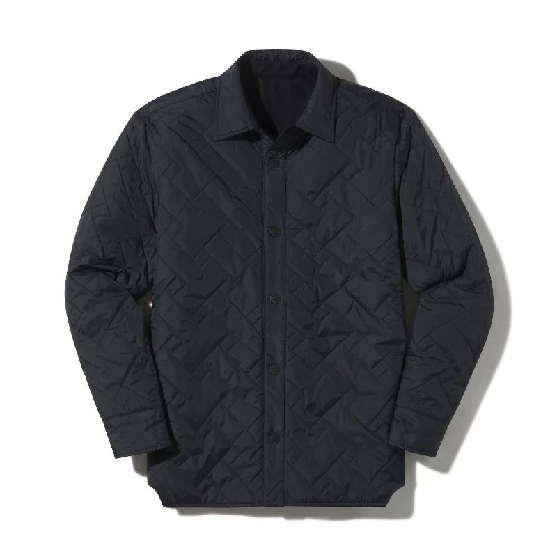 Your Weekend, Your Savings Insulated Reversible Shirt Jacket - Navy