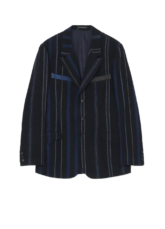 Weekend Savings Bonanza STRIPED PATTERN JACKET WITH COLOR SCHEME