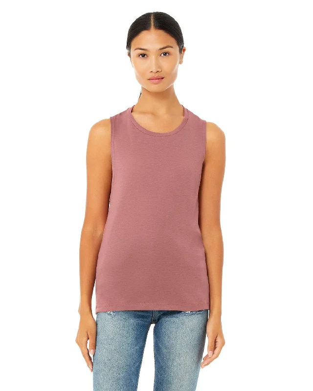 Weekend Savings Sensation Bella+Canvas Ladies Flowy Scoop Muscle Tank | Mauve