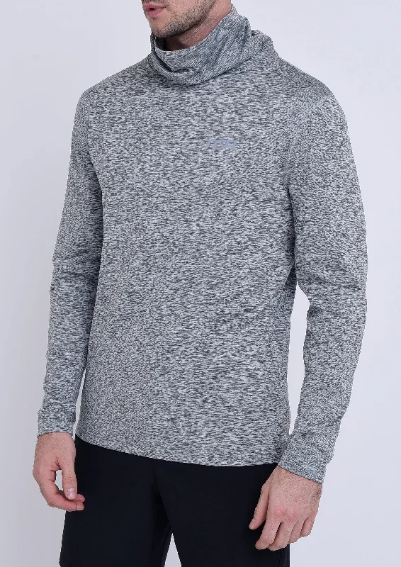 Last Chance Warm-Up Thermal Long Sleeve Funnel Neck Top For Men With Brushed Inner Fabric, Thumbholes & Reflective Strips Last Chance Warm-Up Thermal Long Sleeve Funnel Neck Top For Men With Brushed Inner Fabric, Thumbholes & Reflective Strips