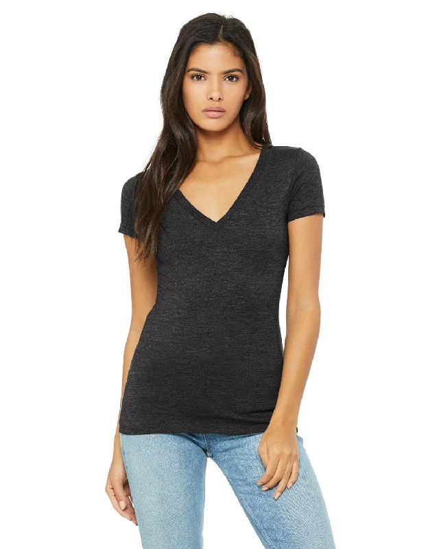 Weekend Shopping Extravaganza Bella+Canvas Ladies Deep V-Neck T-Shirt | Dark Gry Heather Weekend Shopping Extravaganza Bella+Canvas Ladies Deep V-Neck T-Shirt | Dark Gry Heather
