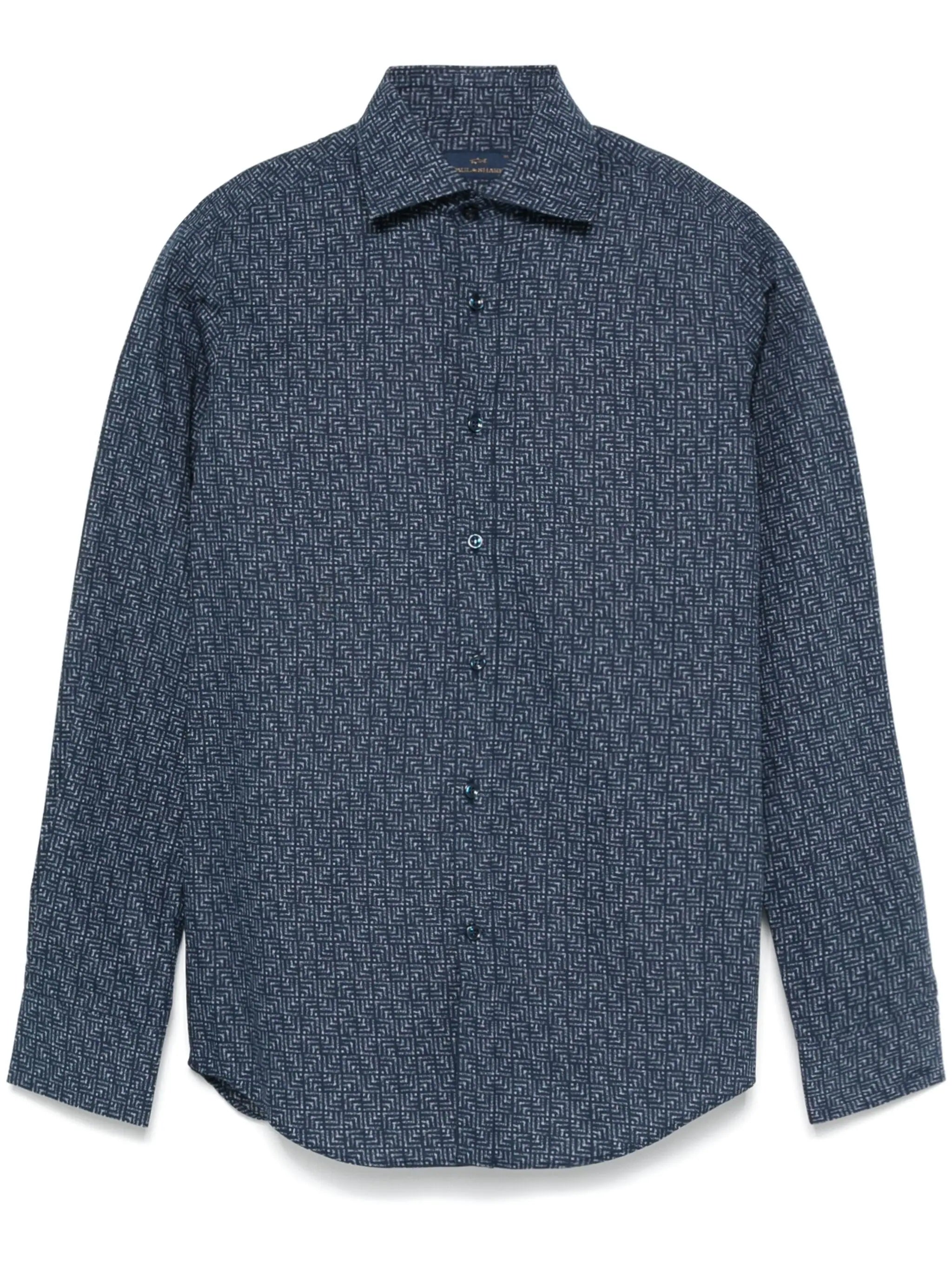 New Deal Cotton Poplin Printed Shirt 14313114CF