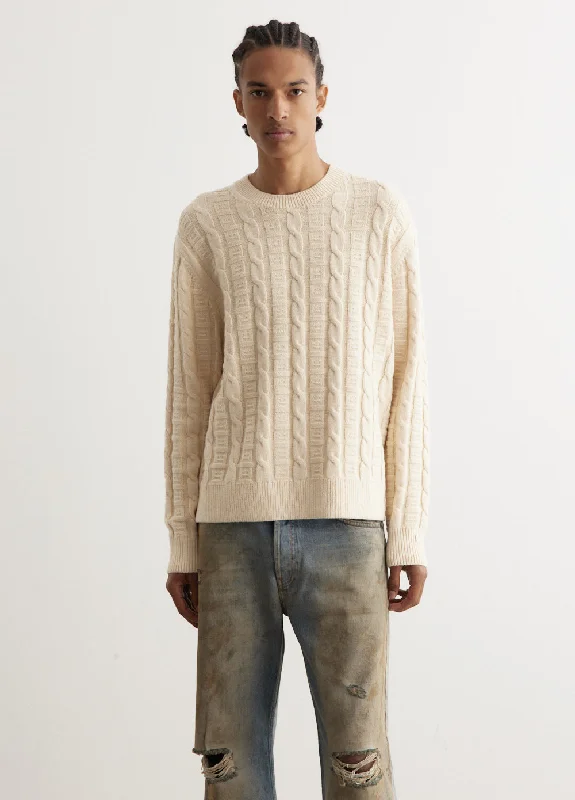 Massive Deals Kelviro Cable Knit Jumper