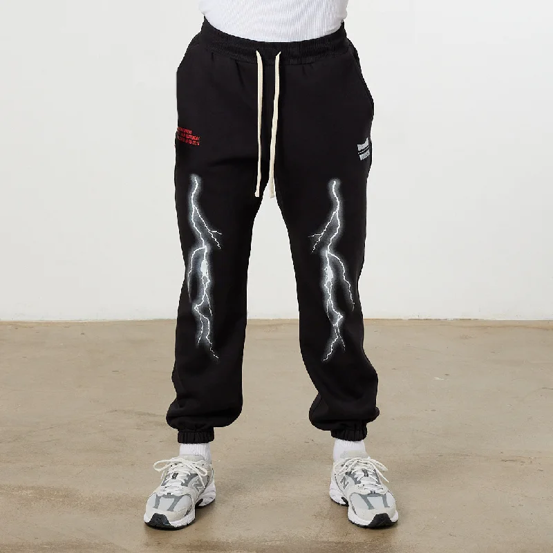 Buy Today Vanquish DBZ CS Lightning Bolt Black Oversized Sweatpants