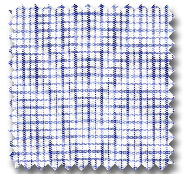 Weekend Shopping Extravaganza Medium Blue Check 2Ply Broadcloth - Custom Dress Shirt Weekend Shopping Extravaganza Medium Blue Check 2Ply Broadcloth - Custom Dress Shirt