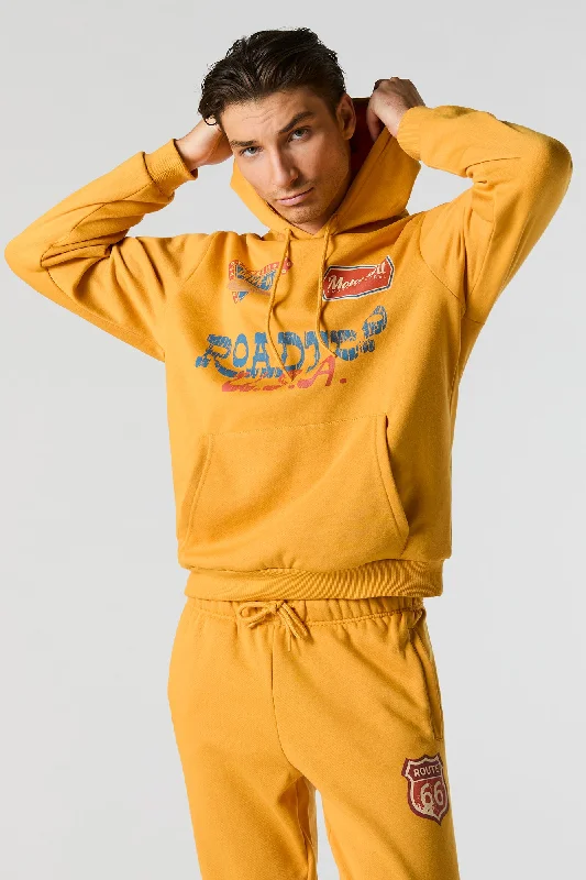 Discount Mania Route 66 Graphic Fleece Hoodie