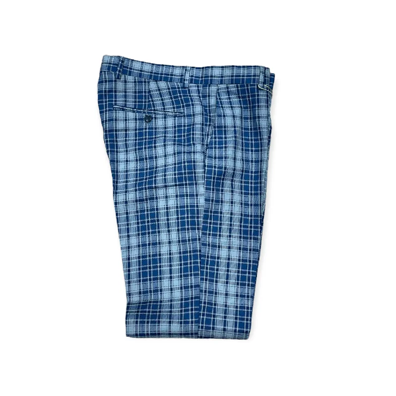 Extra Discount DJ PLUS: Plaid Skinny Dress Pants ON49