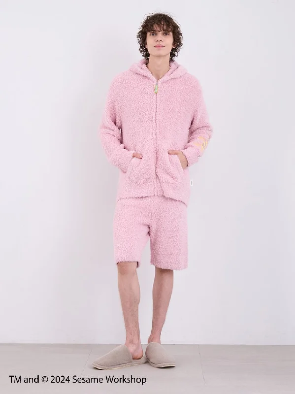 Online Exclusive 【SESAME STREET】 MEN's Elmo Hoodie and Shorts Loungewear Set