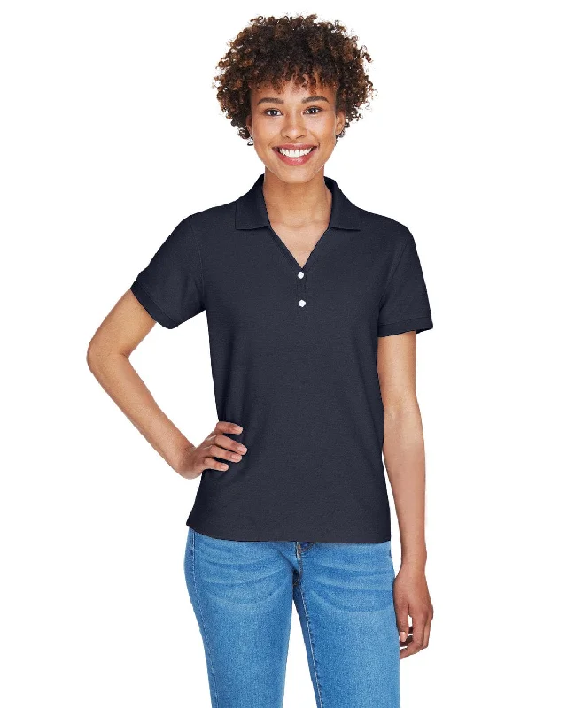 Amazing Value Devon & Jones Ladies Fine Pima Pique Polo | Navy
