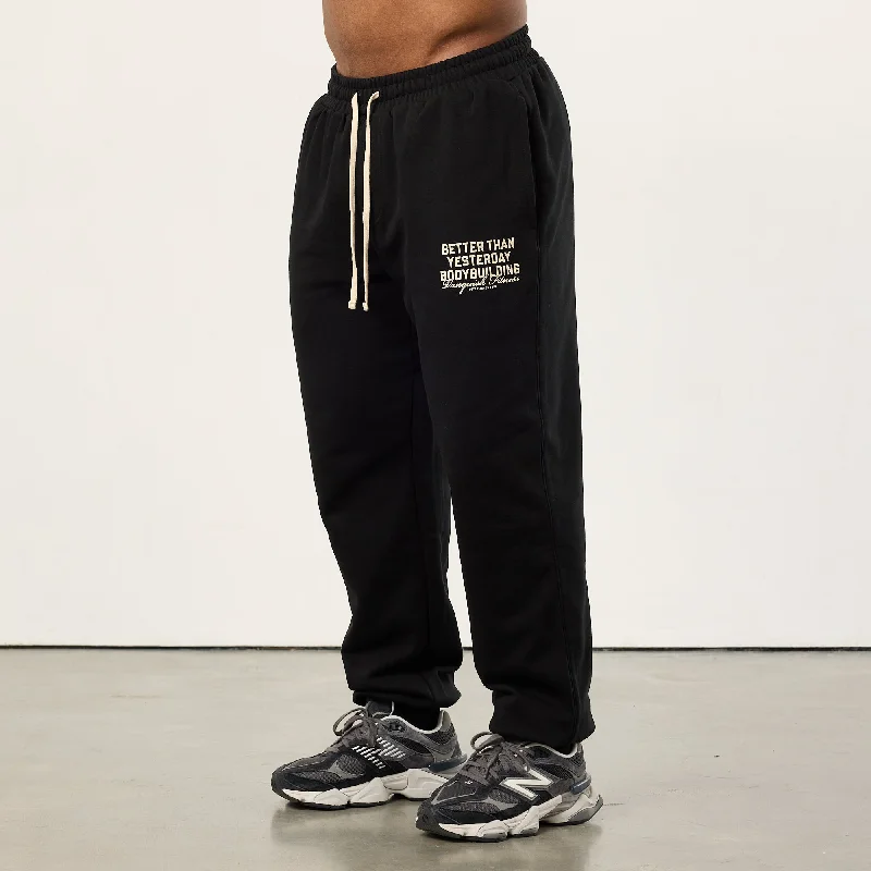Major Deal Vanquish Bodybuilding Black Oversized Sweatpants