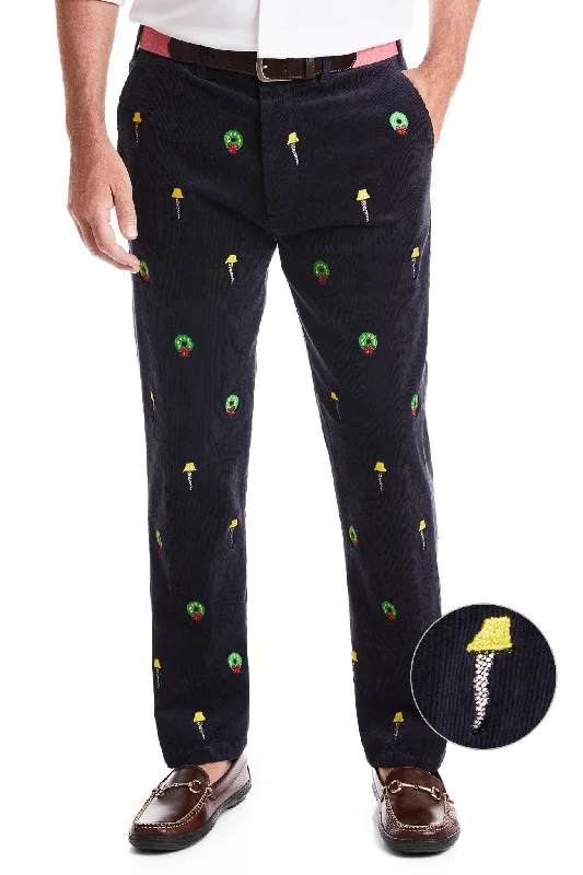 Weekend Special Beachcomber Corduroy Pant Nantucket Navy with Leg Lamp