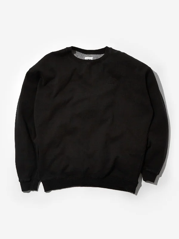 Weekend Steals Await Goodhood Worldwide Basic Crew Sweat - Black