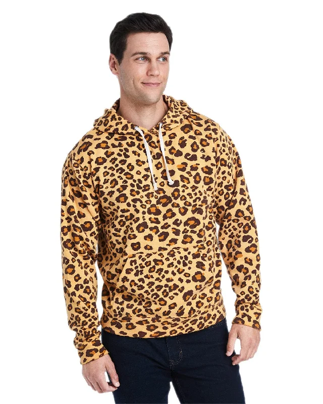 Friends and Family Sale J America Unisex Triblend Pullover Hoodie | Leopard Triblend
