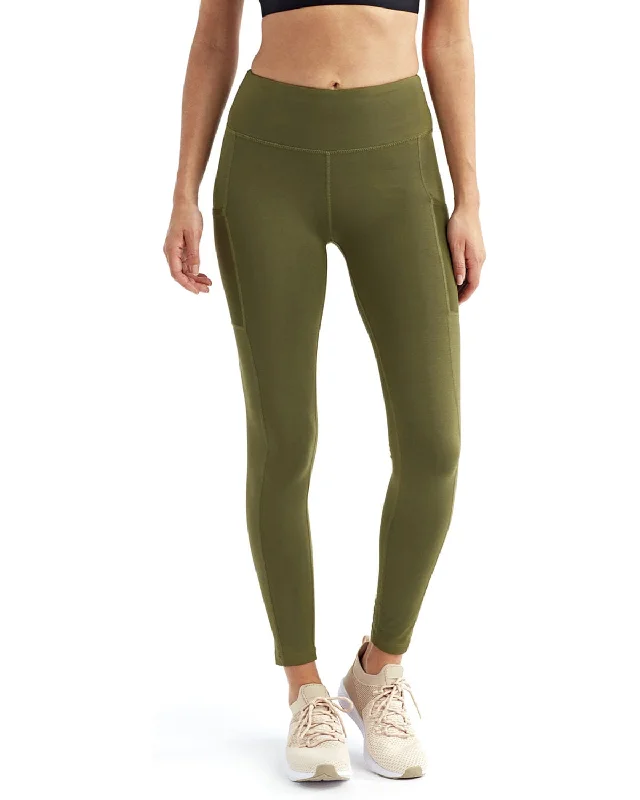 The Best Prices TriDri Ladie's Mesh Pocket Danica Leggings | Olive