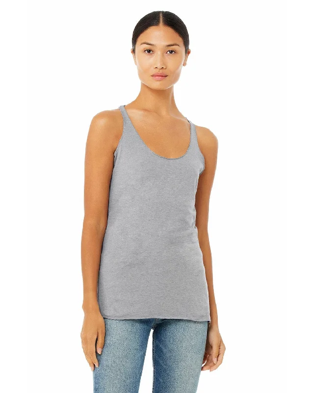 Don't Wait Bella+Canvas Ladies Triblend Racerback Tank | Ath Grey Trbldn