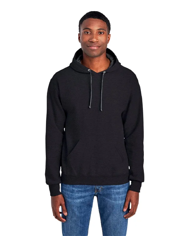 Markdown Sale Fruit of the Loom Sofspun Hooded Sweatshirt | Black Heather