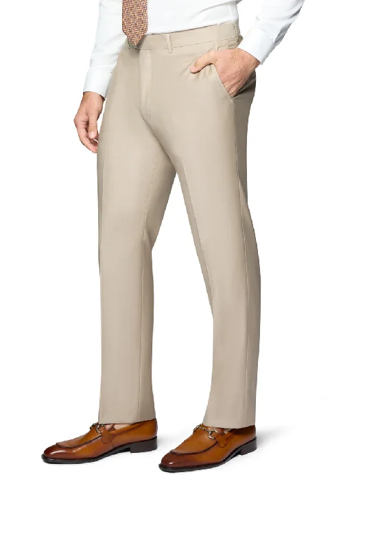 Super Discount Berragamo Elegant Modern Fit Pants - Tan