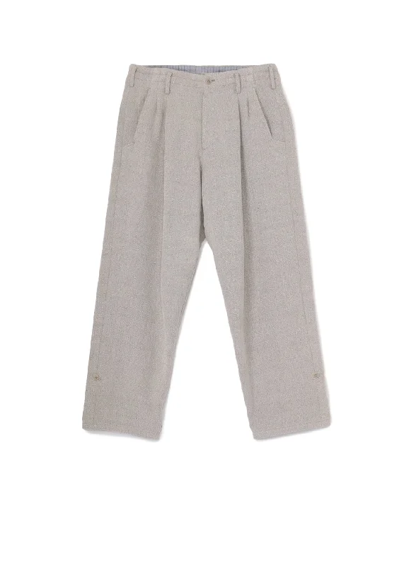 Unbeatable Prices HAND SPAN COTTON PANTS WITH 2-TUCKS CUFF TAB
