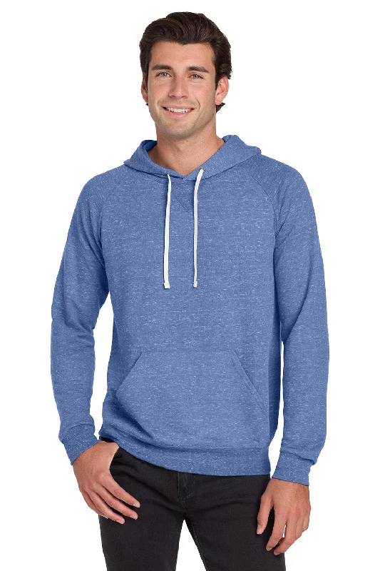 Act Fast Jerzees Mens Vintage Snow French Terry Hooded Sweatshirt Hoodie w/ Pouch Pocket - Heather Royal Blue Act Fast Jerzees Mens Vintage Snow French Terry Hooded Sweatshirt Hoodie w/ Pouch Pocket - Heather Royal Blue