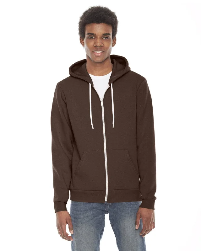 Hurry Up American Apparel Unisex Flex Fleece Zip Hoodie | Brown