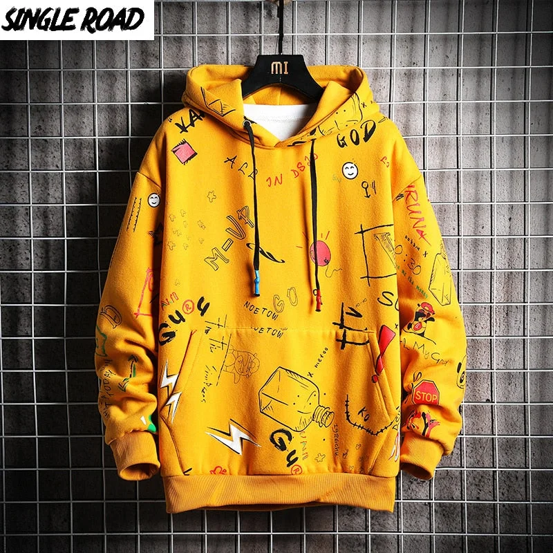 Weekend Specials to Relish Single Road Japanese Yellow White Black Blue Anime Hoodie