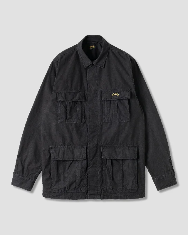 Daily Deals Utility Jacket Black Ripstop