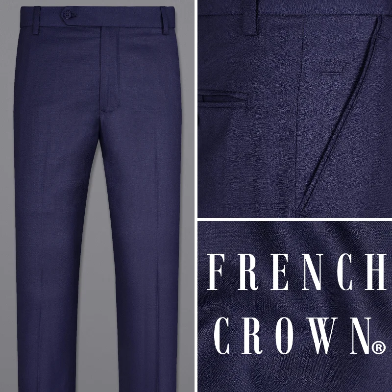 Special Savings ROYAL BLUE SUBTLE CHECKERED PANT