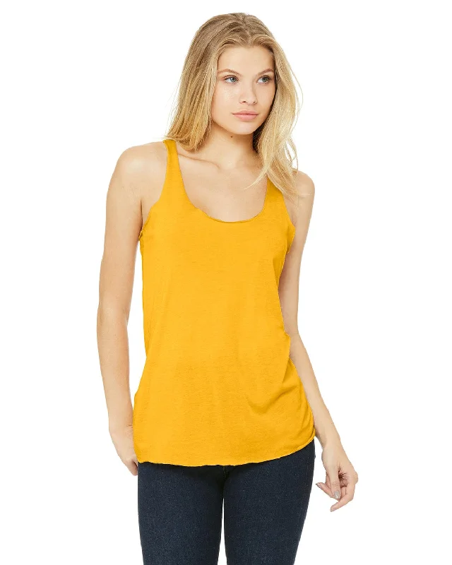 Discount Deals Bella+Canvas Ladies Triblend Racerback Tank | Yllw Gld Trblnd